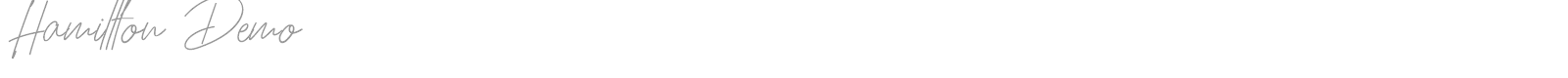 Hamillton font preview